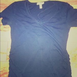Short sleeve blue shirt